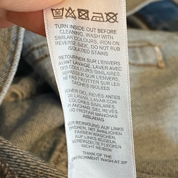 ASOS High Waisted Distressed Denim Shorts Light-Wash 100% Cotton WO14 - Picture 12 of 12